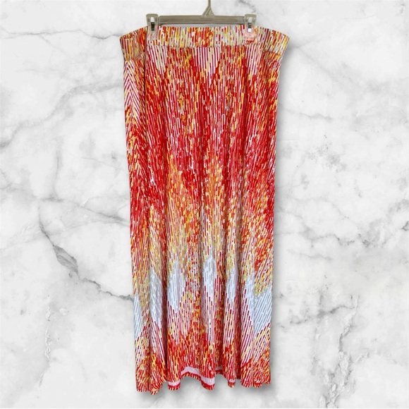 Lane Bryant colorful stretchy maxi skirt sz 22/24 euc, 013 - Picture 1 of 2